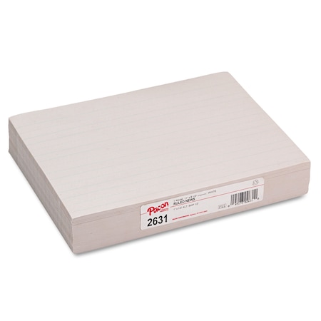 Pacon Newsprint Paper, White, Skip-A-Line, PK500 2631